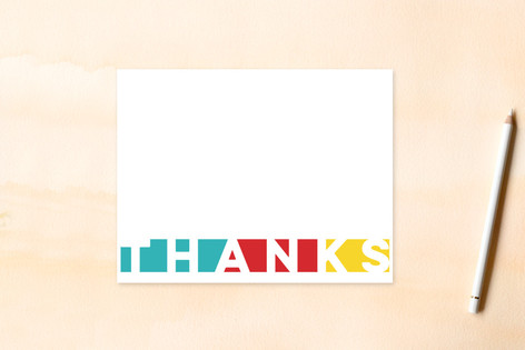 primary thanks Flat Personal Stationery