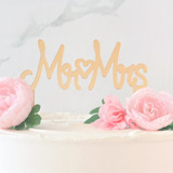Mr & Mrs Cake Topper, Gold Cake Toppers
