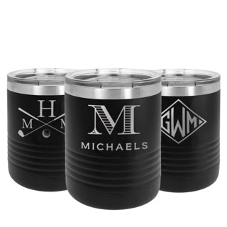 Custom Engraved 10 oz Low Ball Tumbler Groomsmen Gifts