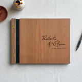 Signature Style Wedding Guest Book | Cherry Wood | 8.5 x 11 Guest books