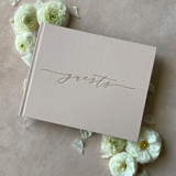 Blush Nude Minimalist Guest Book Guest books