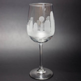 Dallas, Texas Skyline Wine Glass Drinkware