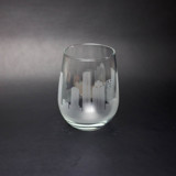 Houston, Texas Skyline Stemless Wine Glass Drinkware