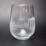 Athens, Greece Skyline Stemless Wine Glass Drinkware