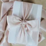 Wedding Ribbon Sateen 1.5" Wide Blush Pink Ribbons