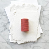 Coral Waxed Linen Twine, 2-ply Ribbons