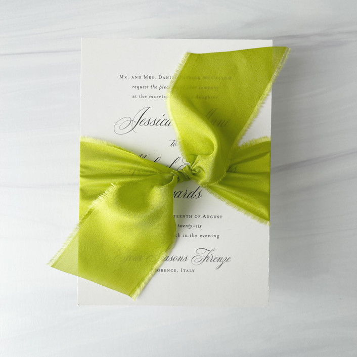 Heirloom Collection Silk Ribbon - True Chartreuse 2