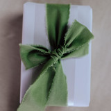 Ribbon Linen 1.5" Wide Green Ribbons