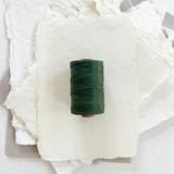 Forest Green Waxed Linen Twine, 2-Ply Ribbons