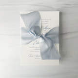 Heirloom Collection Silk Ribbon - Pale Dusty Blue 2" Ribbons
