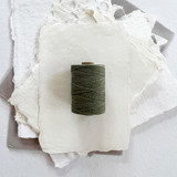Sage Waxed Linen Twine, 2-Ply Ribbons