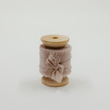 Silk Wedding Ribbon Champagne 1" Wide Ribbons