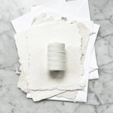 Snow White Waxed Linen Twine, 2-Ply Ribbons