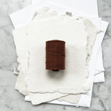 Chestnut Waxed Linen Twine, 4-Ply Ribbons