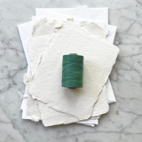 Sea Green Waxed Linen Twine, 2-ply Ribbons