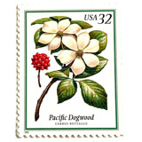 Pacific Dogwood Postage Stamps | Flowering Trees | White Flower | Wedding Stamps | Vintage Unused USPS Postage 32c | Pack of 10 Postage Stamps