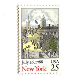 "New York Bicentenary" Postage Stamps | Statehood Issue | Unused USPS Postage 25c | Pack of 10 Postage Stamps