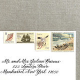 Beach Vintage Postage, 10 Sets Postage Stamps