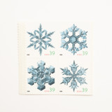 39 Cent Holiday Snowflake Postage Stamps // Set of 12 // UNUSED Postage Stamps