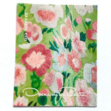 Oscar de la Renta Green Fabric Postage Stamps | Green & Pink Floral Pattern | ODLR | Fashion Designer | Wedding Stamps | Unused USPS Forever Stamp | Pack of 5 Postage Stamps
