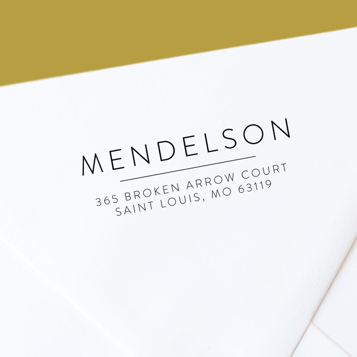 Modern Custom SelfInking Return Address Stamp Stamps by The Homebody