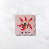 Lily | Vintage Stamp, 18 cents, 1981 | 5 each Postage Stamps