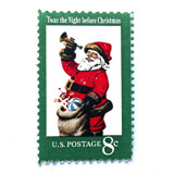 "Santa Claus" Postage Stamps | Contemporary Christmas Series | Unused USPS Postage 8c | Pack of 20 Postage Stamps