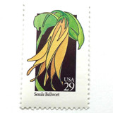 Sessile Bellwort Postage Stamps | American Wildflower Series | Yellow Flower | Botanical | Vintage Unused USPS Postage 29c | Pack of 10 Postage Stamps