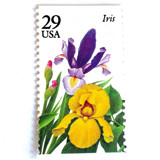 Iris Postage Stamps | Spring Garden Flowers Series | Botanical | Wedding Stamps | Vintage Unused USPS Postage 29c | Pack of 10 Postage Stamps