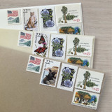 $1.04 . California vintage postage stamps . Set of 5 Postage Stamps