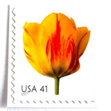 Tulip Postage Stamps | Beautiful Blooms Series | Yellow Flowers | Vintage Unused USPS Postage 41c | Pack of 10 Postage Stamps