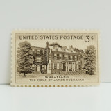 Vintage Unused Stamps - Wheatland Buchanan, 3 cent - Set of 5 Postage Stamps