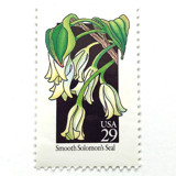 Smooth Solomon's Seal Postage Stamps | American Wildflower Series | White Flower | Botanical | Vintage Unused USPS Postage 29c | Pack of 10 Postage Stamps