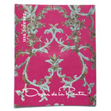 Oscar de la Renta Pink Fabric Postage Stamps | Metallic Floral Design | ODLR | Fashion Designer | Wedding Stamps | Unused USPS Forever Stamp | Pack of 5 Postage Stamps