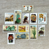 $1.07 . Southwest Desert vintage postage stamp variety pack . Set of 5 Postage Stamps
