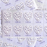 Purple Wedding Hearts Postage Stamp | Wedding Series | Vintage Unused USPS Postage 41c | Pack of 10 Postage Stamps
