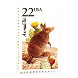 Armadillo Postage Stamps | North American Wildlife Series | Vintage Unused USPS Postage 22c | Pack of 10 Postage Stamps