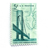 "Verrazano Narrows Bridge" New York City Postage Stamps | Unused USPS Postage 5c | Pack of 20 Postage Stamps