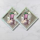 Tourmaline | Vintage Stamp, 10 cents, 1974 | 5 each Postage Stamps