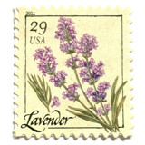 Lavender Flower Postage Stamps | Herbs Series | Vintage Unused USPS Postage 29c | Pack of 10 Postage Stamps