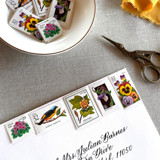 Bright Botanical Postage Set | Wedding Stamps | Each Set Will Mail a 3 oz Letter | 10 Sets (50 Stamps Total) Postage Stamps