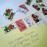 Pink & White Vintage Postage Set | "Mediterranean Magic" | One Ounce | Set of 5 Postage Stamps