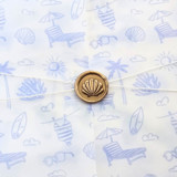 Mini Nautical Hand-crafted Wax Seals-  Customizable Color- Set of 25 Wax Seals