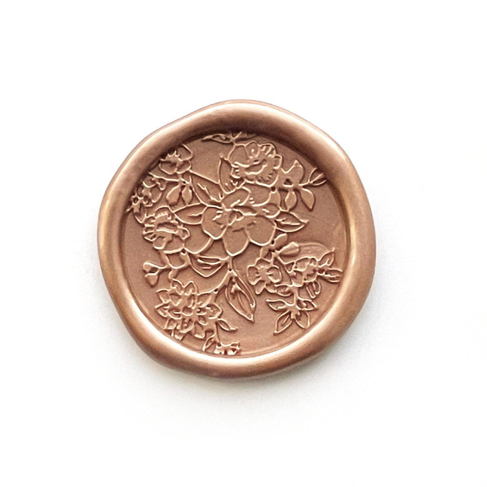 French Garden Wax Seal in Rose Gold Pack of 10 Wax Seals by Abby Choi
