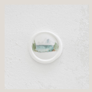 Adventure Mountain Vellum and White Wax Seals | Set of 25 Wax Seals