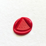 Watermelon Slice- Hand-crafted Wax Seals - Customizable Color- Set of 25 Wax Seals