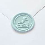 Ice Skating- Customizable Color- Set of 25 Hand-crafted Wax Seals Wax Seals