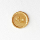 Custom Color and Initials Self Adhesive Wax Seal Sticker | Set of 10 Wax Seals