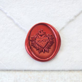 Sacred Heart- Customizable Color- Set of 25 Hand-crafted Wax Seals Wax Seals
