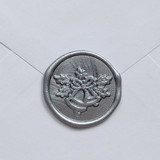Customizable Color Holiday Bells Wax Seals, Self-Adhesive Seals, Set of 5 Wax Seals